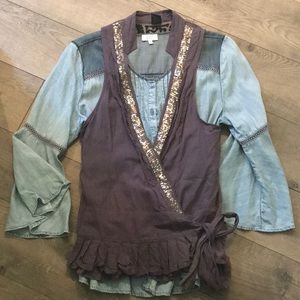 FREE PEOPLE EMBELLISHED VEST